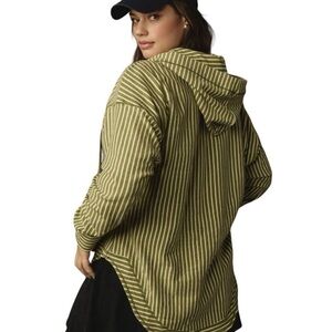 Anthropologie Pilcro Wharfside Oversized Hoodie Sweatshirt 100% Cotton Sz XXS